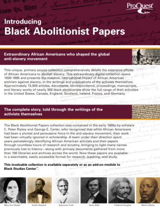 Black Abolitionist Papers